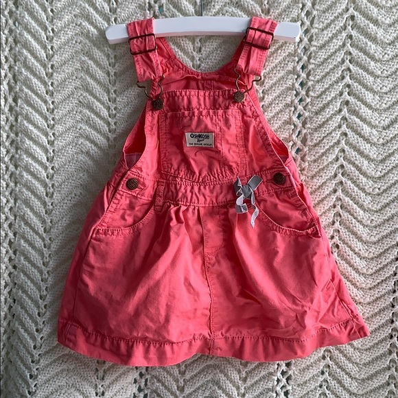 Coral overall dress 👗 - Picture 1 of 3